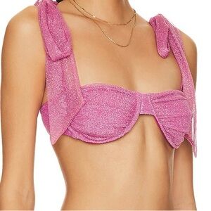 Beach Riot like new magenta shimmer top